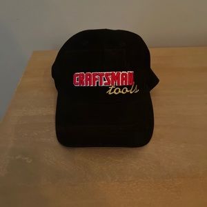 Vintage Craftsman Tools Hat Adjustable Strapback Dad Cap Vtg 90’s Black Mens